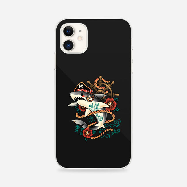 Pirate Shark Tattoo-iPhone-Snap-Phone Case-NemiMakeit