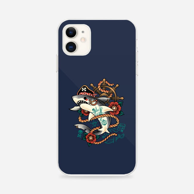 Pirate Shark Tattoo-iPhone-Snap-Phone Case-NemiMakeit