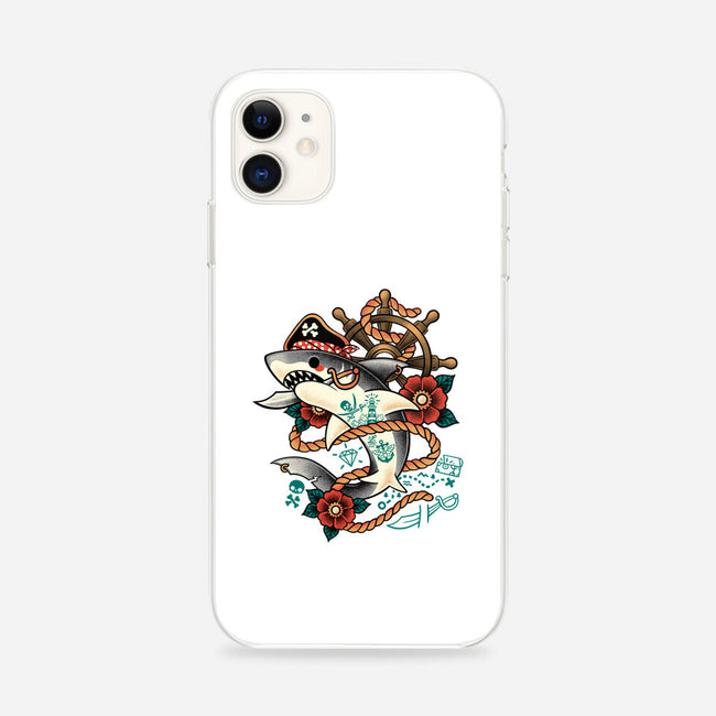 Pirate Shark Tattoo-iPhone-Snap-Phone Case-NemiMakeit