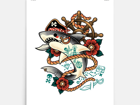 Pirate Shark Tattoo