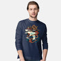 Pirate Shark Tattoo-Mens-Long Sleeved-Tee-NemiMakeit