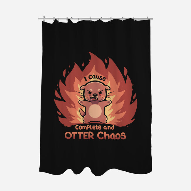 Otter Chaos-None-Polyester-Shower Curtain-TechraNova