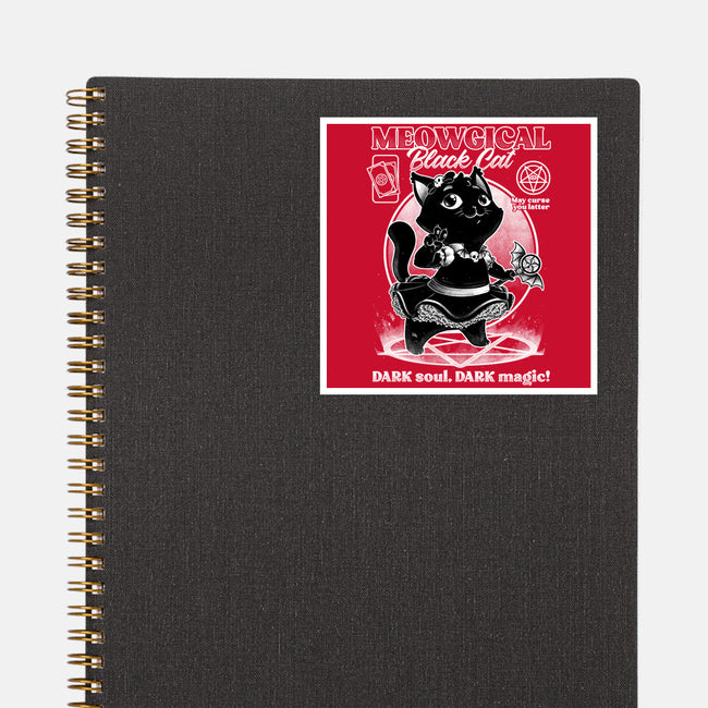 Magical Black Cat Girl-None-Glossy-Sticker-Studio Mootant