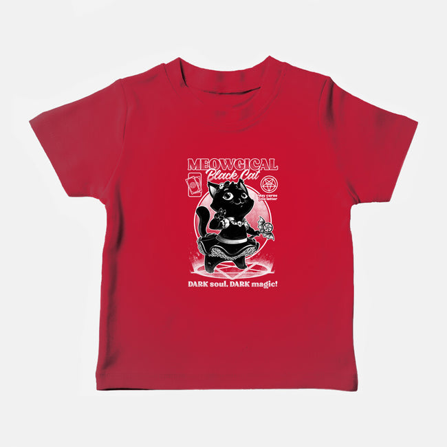 Magical Black Cat Girl-Baby-Basic-Tee-Studio Mootant