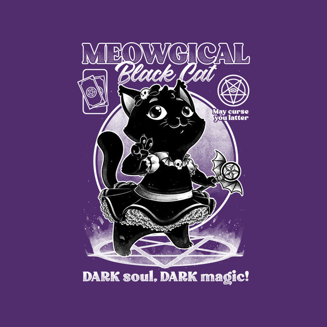 Magical Black Cat Girl-None-Removable Cover w Insert-Throw Pillow-Studio Mootant