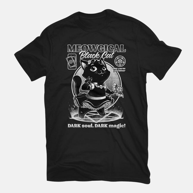 Magical Black Cat Girl-Youth-Basic-Tee-Studio Mootant