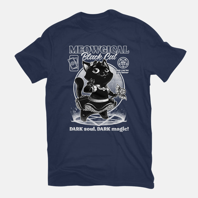 Magical Black Cat Girl-Unisex-Basic-Tee-Studio Mootant