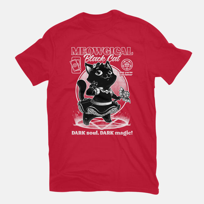 Magical Black Cat Girl-Womens-Basic-Tee-Studio Mootant