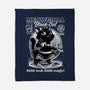 Magical Black Cat Girl-None-Fleece-Blanket-Studio Mootant