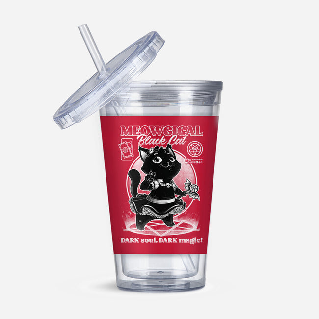 Magical Black Cat Girl-None-Acrylic Tumbler-Drinkware-Studio Mootant