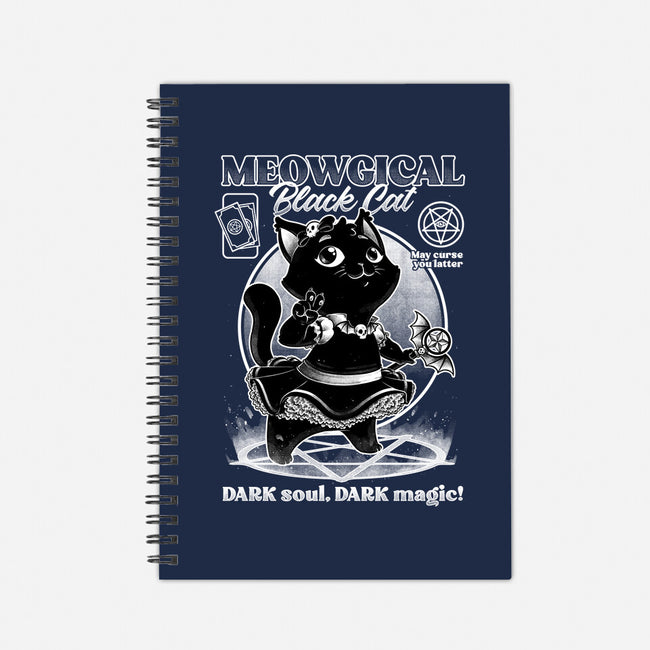 Magical Black Cat Girl-None-Dot Grid-Notebook-Studio Mootant