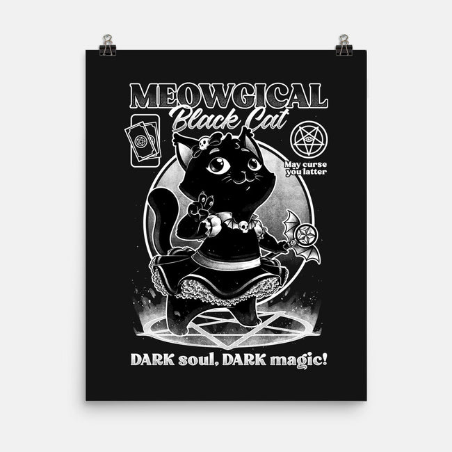 Magical Black Cat Girl-None-Matte-Poster-Studio Mootant