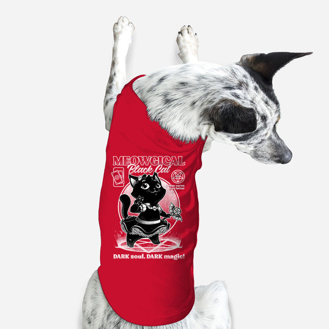 Magical Black Cat Girl-Dog-Basic-Pet Tank-Studio Mootant