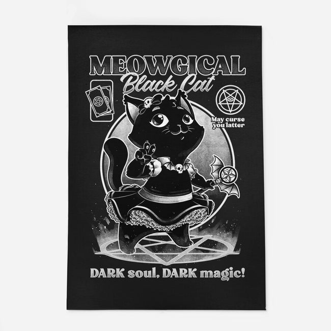 Magical Black Cat Girl-None-Indoor-Rug-Studio Mootant