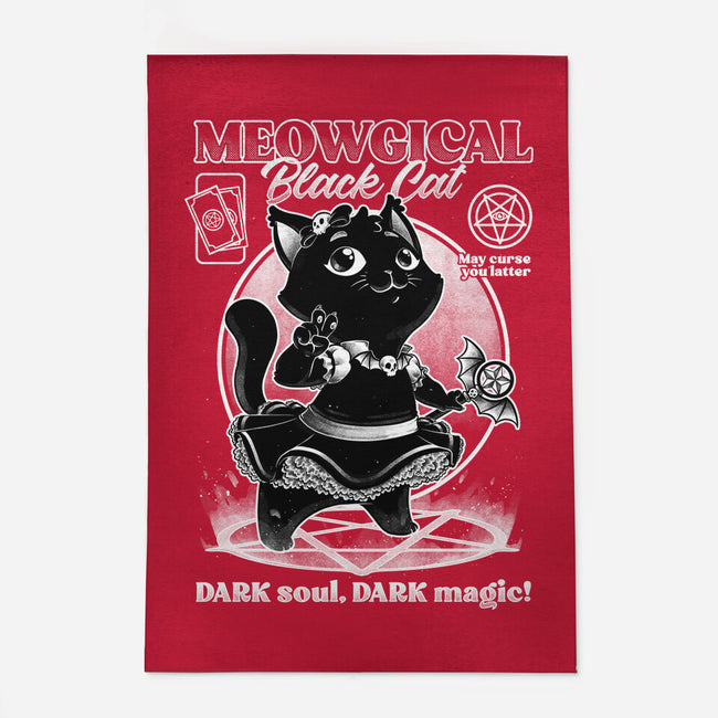 Magical Black Cat Girl-None-Indoor-Rug-Studio Mootant