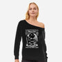 Magical Black Cat Girl-Womens-Off Shoulder-Sweatshirt-Studio Mootant