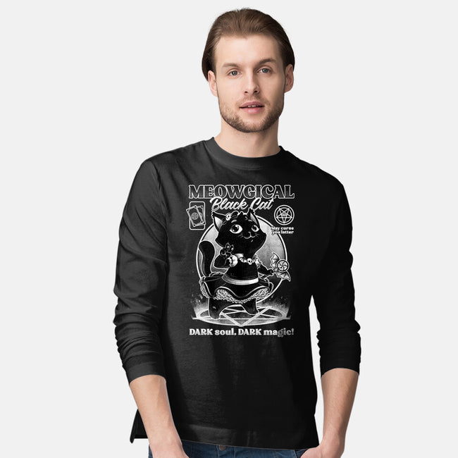 Magical Black Cat Girl-Mens-Long Sleeved-Tee-Studio Mootant