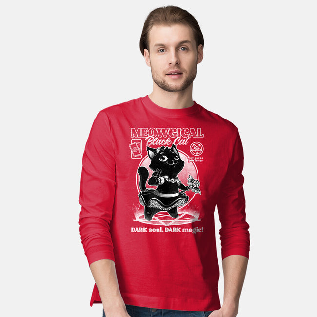 Magical Black Cat Girl-Mens-Long Sleeved-Tee-Studio Mootant