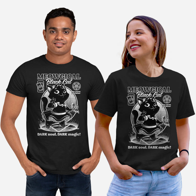 Magical Black Cat Girl-Unisex-Basic-Tee-Studio Mootant