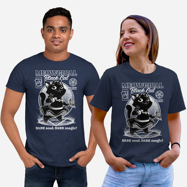 Magical Black Cat Girl-Unisex-Basic-Tee-Studio Mootant