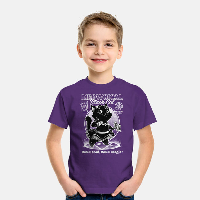 Magical Black Cat Girl-Youth-Basic-Tee-Studio Mootant