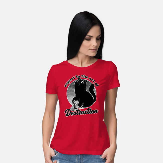 Expert In Destruction-Womens-Basic-Tee-Studio Mootant