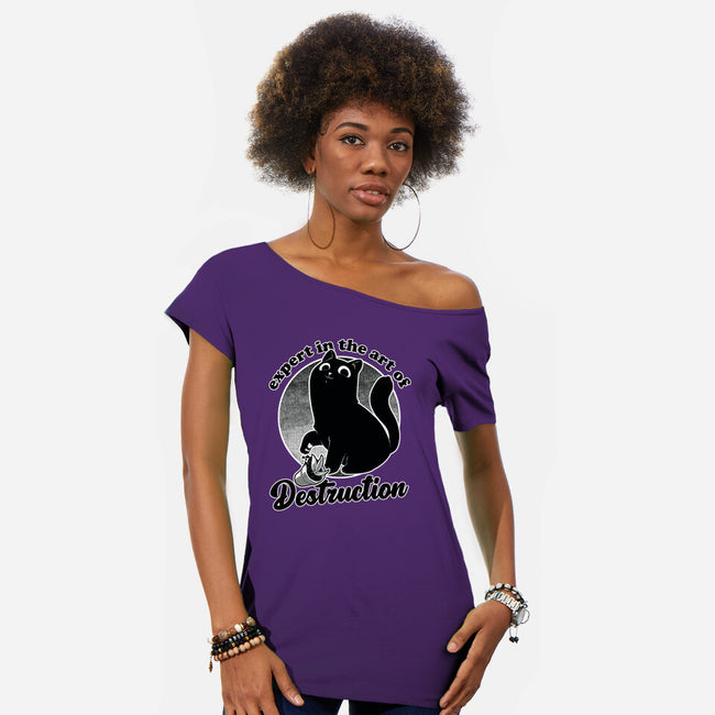 Expert In Destruction-Womens-Off Shoulder-Tee-Studio Mootant