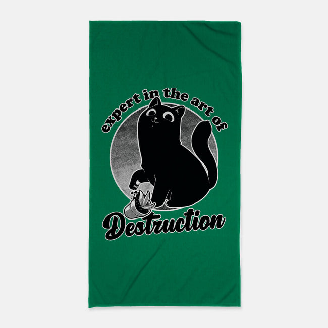 Expert In Destruction-None-Beach-Towel-Studio Mootant