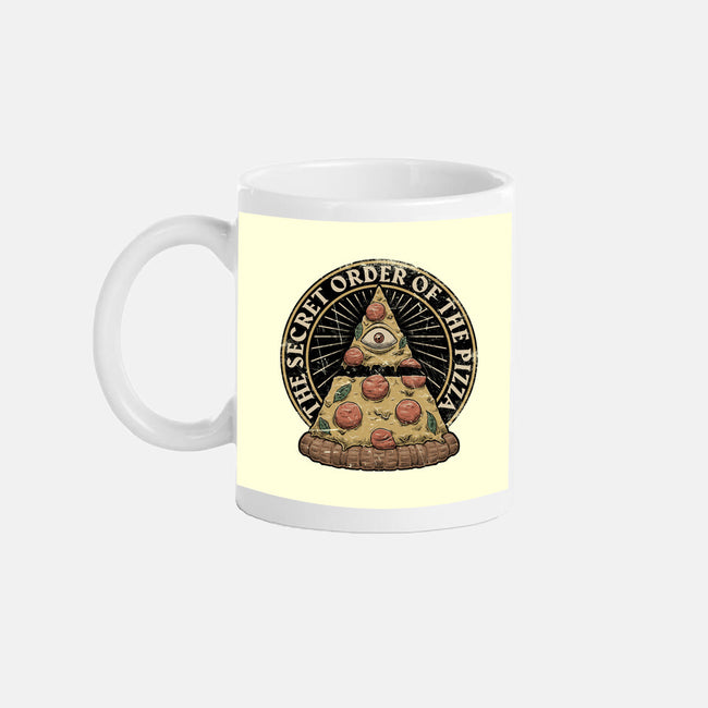 Secret Order Of The Pizza-None-Mug-Drinkware-Studio Mootant