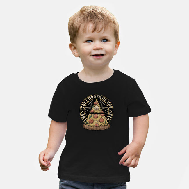 Secret Order Of The Pizza-Baby-Basic-Tee-Studio Mootant