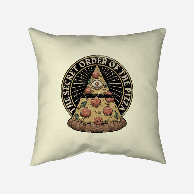 Secret Order Of The Pizza-None-Removable Cover-Throw Pillow-Studio Mootant