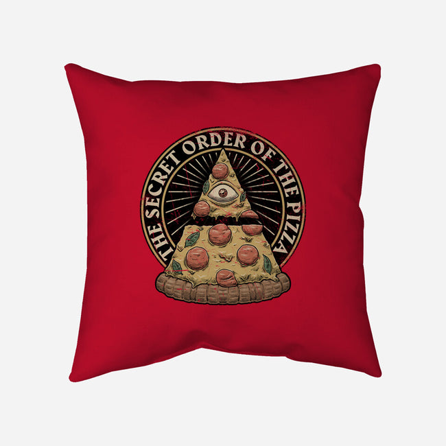 Secret Order Of The Pizza-None-Removable Cover-Throw Pillow-Studio Mootant