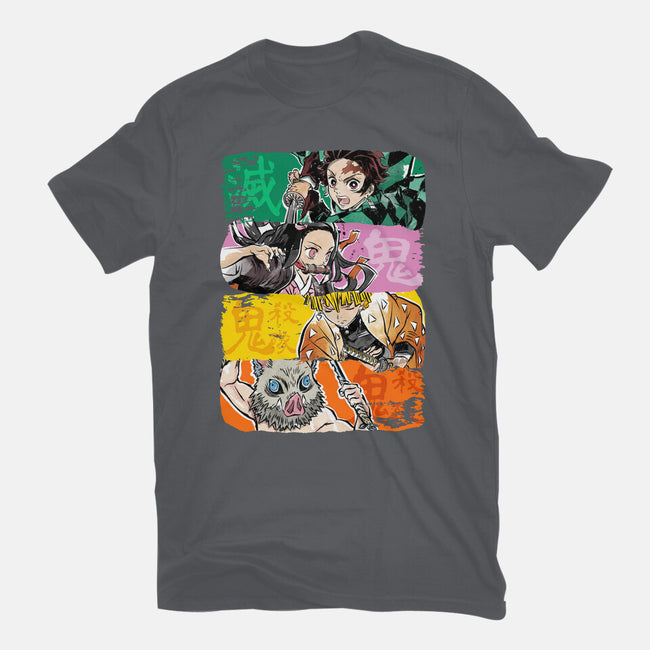 Demon Brushstrokes-Unisex-Basic-Tee-DrMonekers