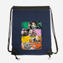 Demon Brushstrokes-None-Drawstring-Bag-DrMonekers