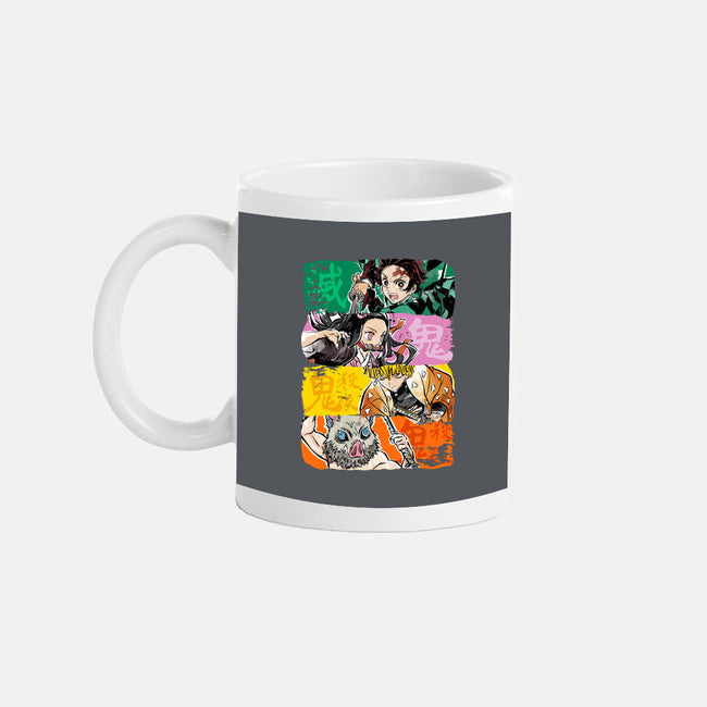 Demon Brushstrokes-None-Mug-Drinkware-DrMonekers