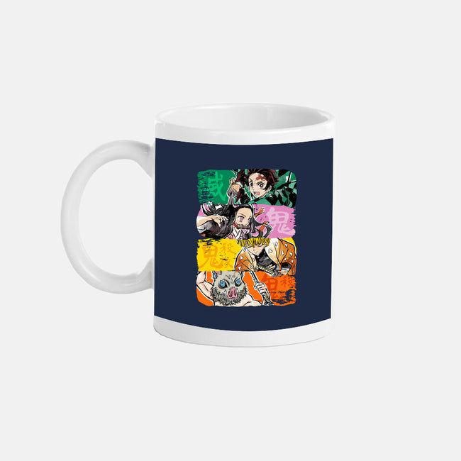 Demon Brushstrokes-None-Mug-Drinkware-DrMonekers