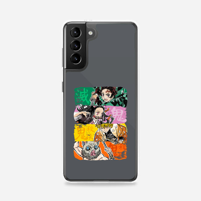 Demon Brushstrokes-Samsung-Snap-Phone Case-DrMonekers