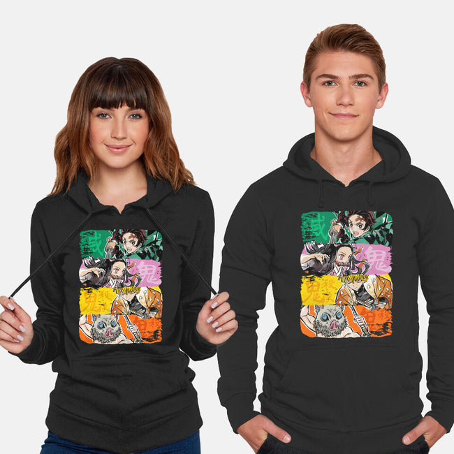 Demon Brushstrokes-Unisex-Pullover-Sweatshirt-DrMonekers