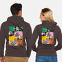 Demon Brushstrokes-Unisex-Zip-Up-Sweatshirt-DrMonekers