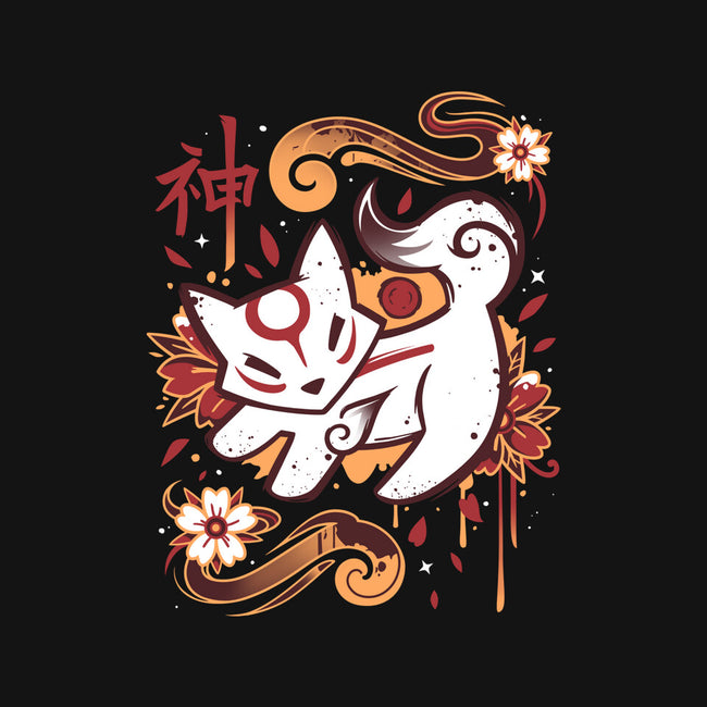 Floral Wolf Spirit-Womens-V-Neck-Tee-Snouleaf