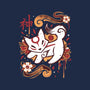Floral Wolf Spirit-Womens-V-Neck-Tee-Snouleaf
