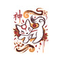 Floral Wolf Spirit-Womens-V-Neck-Tee-Snouleaf