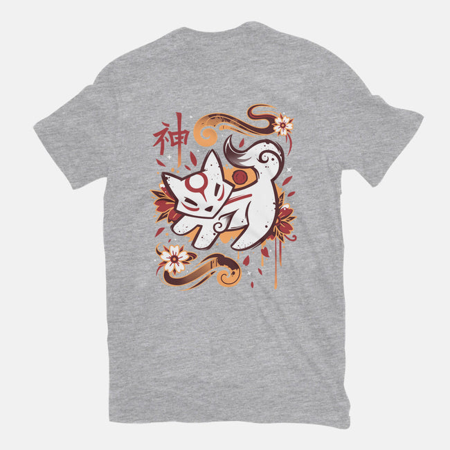 Floral Wolf Spirit-Youth-Basic-Tee-Snouleaf