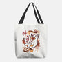 Floral Wolf Spirit-None-Basic Tote-Bag-Snouleaf