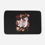 Floral Wolf Spirit-None-Memory Foam-Bath Mat-Snouleaf