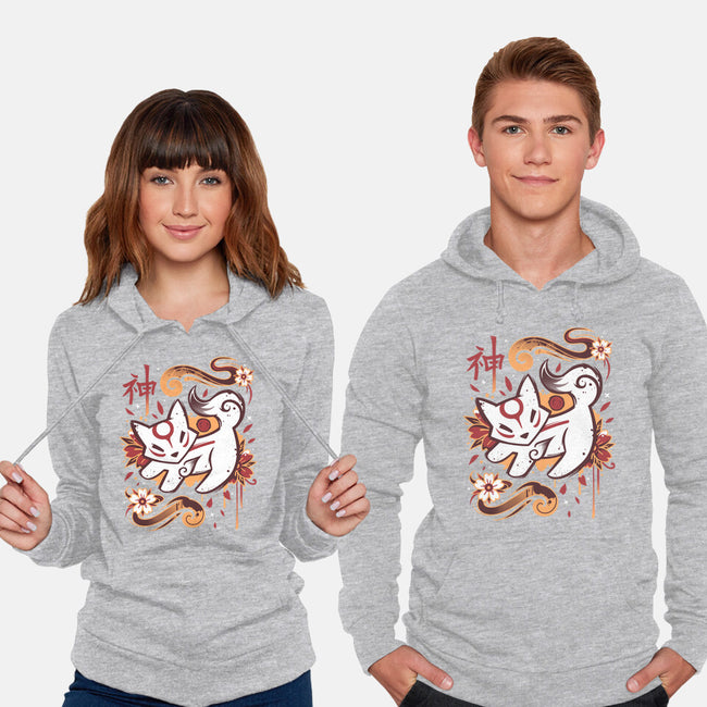 Floral Wolf Spirit-Unisex-Pullover-Sweatshirt-Snouleaf