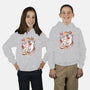 Floral Wolf Spirit-Youth-Pullover-Sweatshirt-Snouleaf