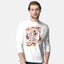Floral Wolf Spirit-Mens-Long Sleeved-Tee-Snouleaf