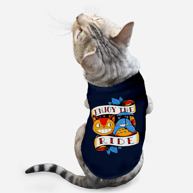 Enjoy The Ride-Cat-Basic-Pet Tank-estudiofitas