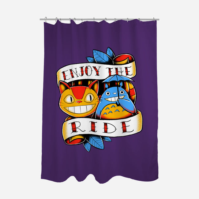 Enjoy The Ride-None-Polyester-Shower Curtain-estudiofitas